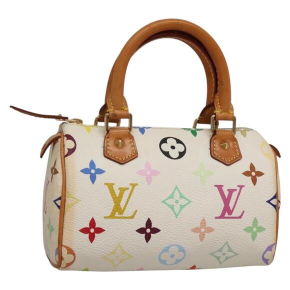 LOUIS VUITTON Monogram Multicolor Mini Speedy Bag White M92645 - Picture 1 of 16